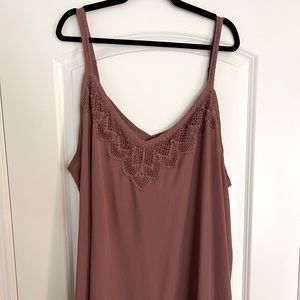 Torrid Dusty Rose Chiffon Swing Cami